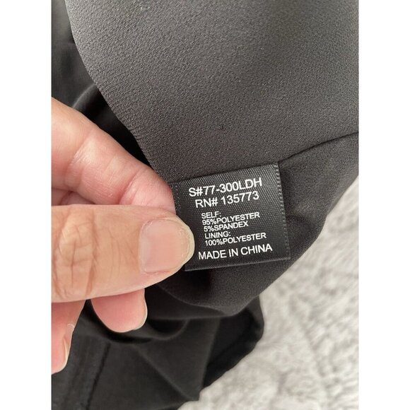 Olivaceous Black Long Sleeve Flowy Open Front with Collar Womens' Sz S - Picture 6 of 9